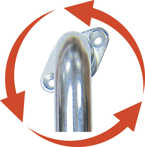 Grab Bar with Rotating Flange